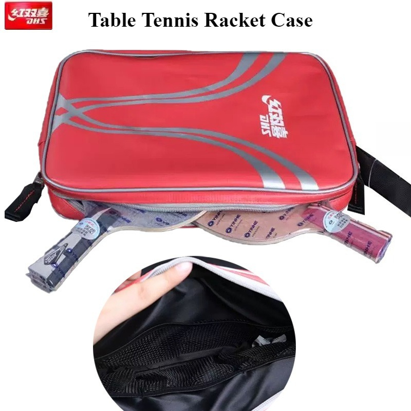 Table Tennis Ace - DHS 卓球ラケットケース 大容量 ピンポンバット保護バッグ 防水でお手入れ簡単