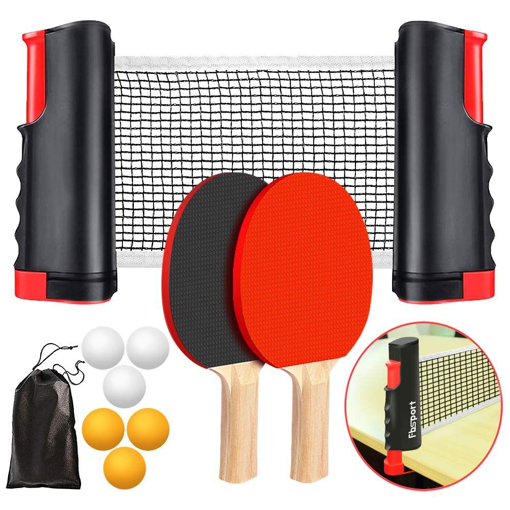 Table Tennis Ace - 折りたたみ式ネット ピンポンネットフレームセット キャリーバッグ付属 完全なアクセサリー テーブルテニスセット 簡単なセットアップデザイン