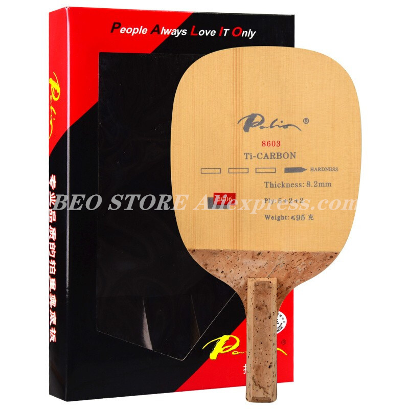 Table Tennis Japan - Palio 8603-カーボンチタンテーブルラケットjs,日本のへそ,高速攻撃,オリジナルの針,戦闘パドル