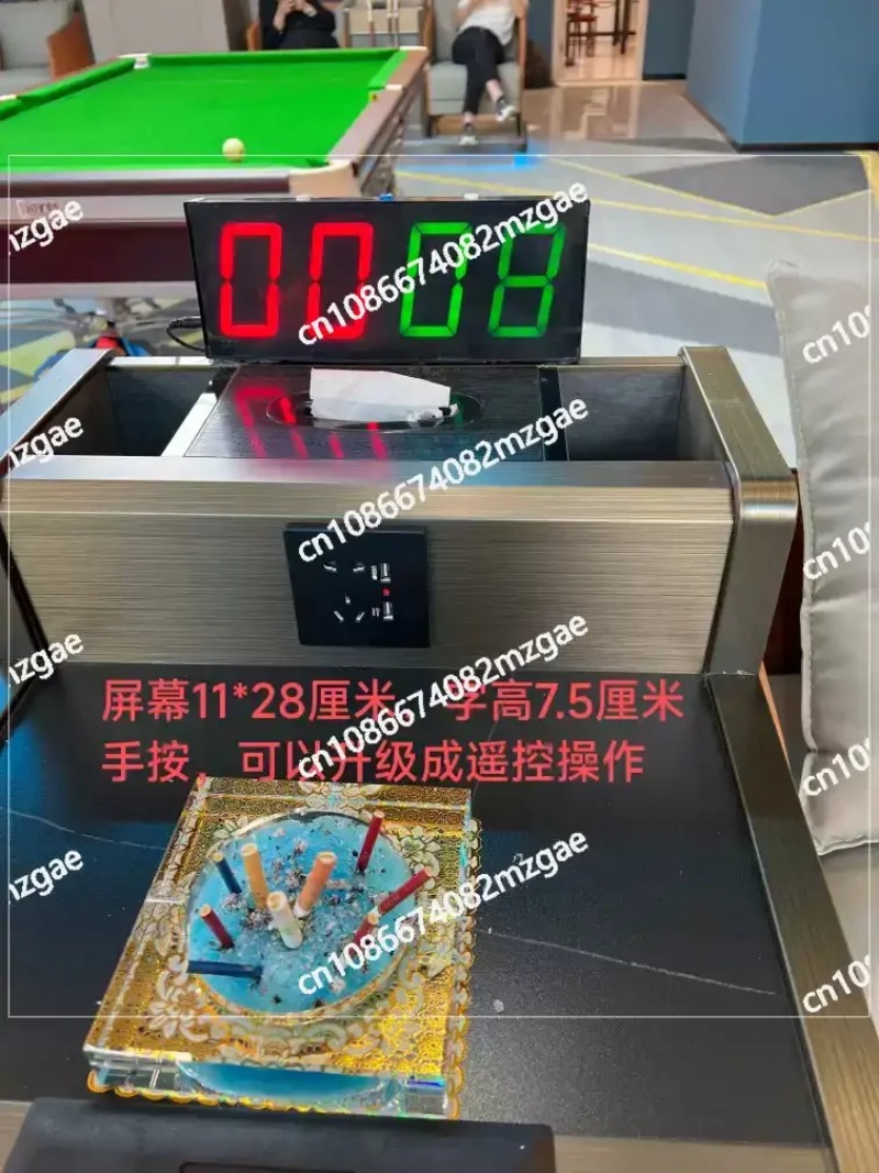 Table Tennis Scoreboard - ポータブル200x103mmデジタルスコアボード（ビリヤード・卓球用）、電子スコアラー（プール・ピンポン用）