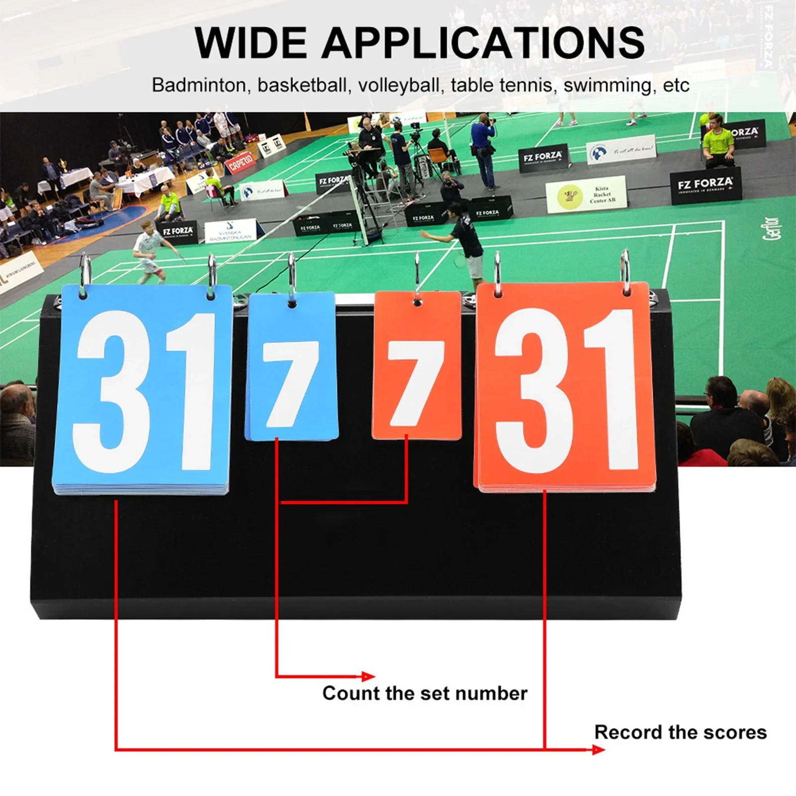 Table Tennis Scoreboard - 4 桁スポーツ競技スコアボードスコアボード卓球バスケットボールバドミントン