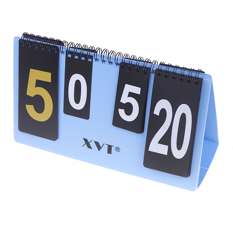 Table Tennis Scoreboard - XVT防水硬質プラスチック卓球スコアボードスコアインジケーターポータブル卓上フリップスコアキーパー