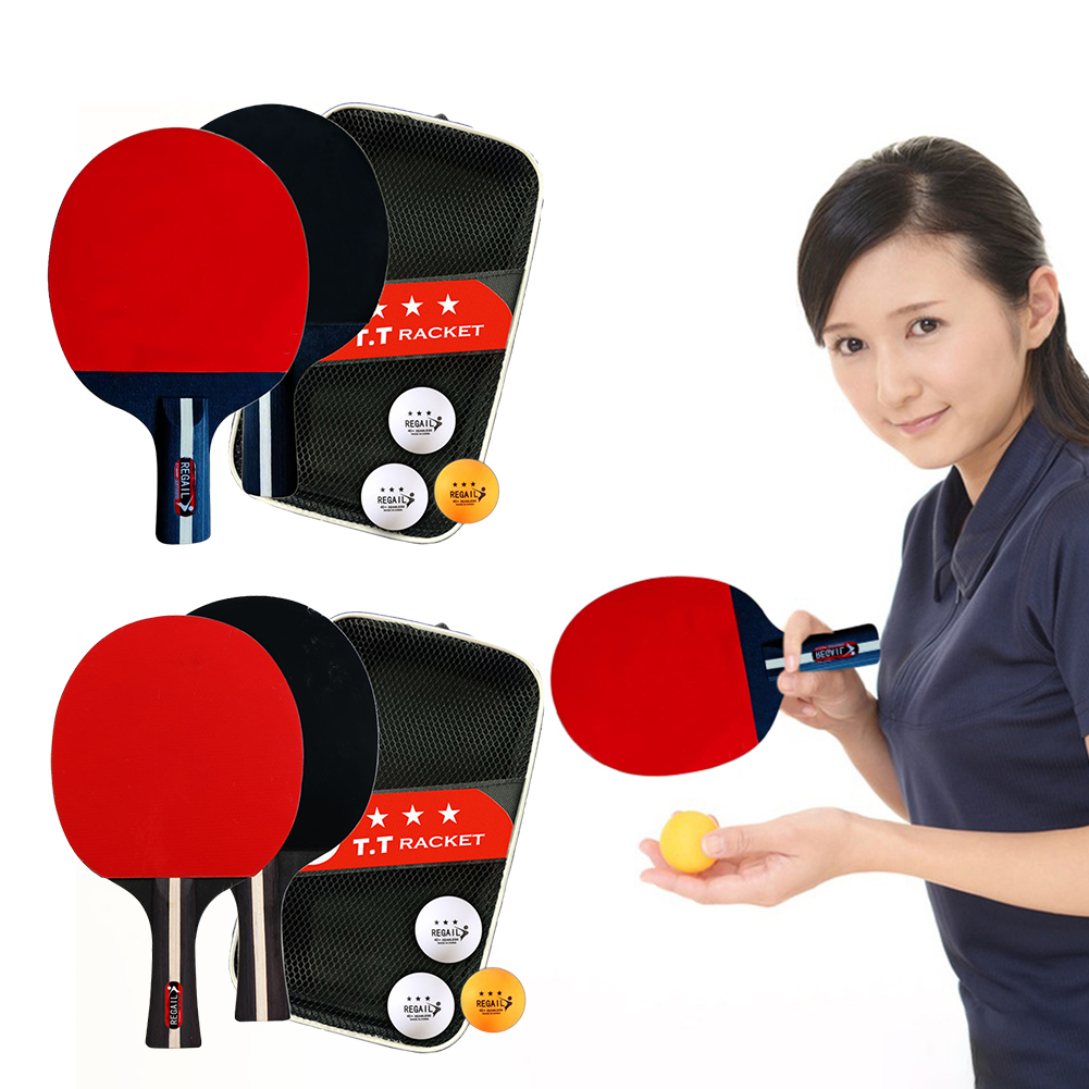 Table Tennis Bat Butterfly - 卓球ラケット,バッグ付き,ピンポンラケット,2ラケット,3ボール,プロ2プレーヤー,完璧な遊び