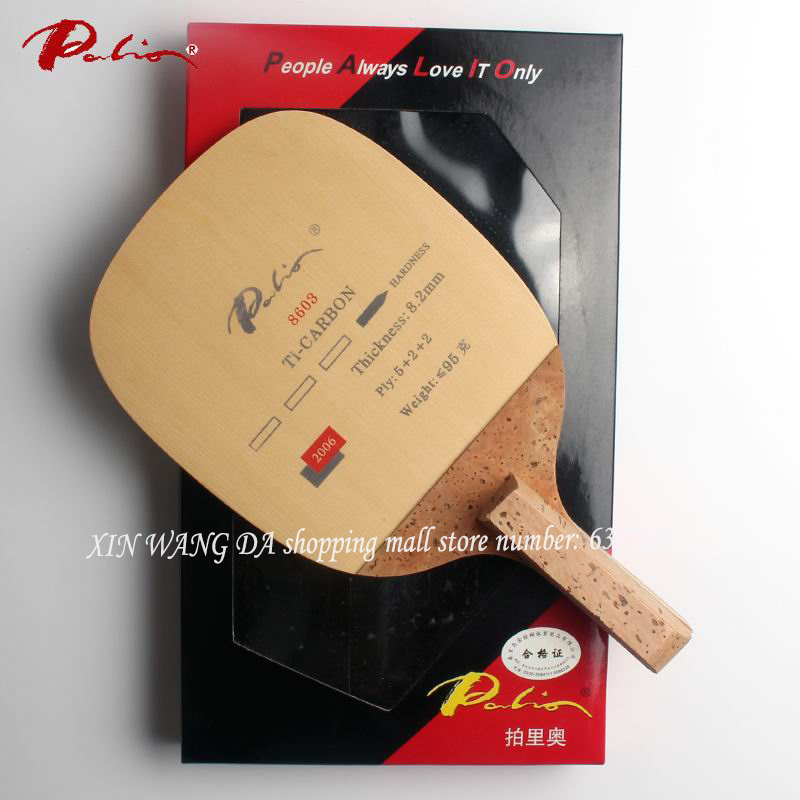 Table Tennis In Japanese - オリジナルパリオ 8603 チタンカーボン卓球ブレード日本ストレートハンドル卓球ラケットラケットスポーツ