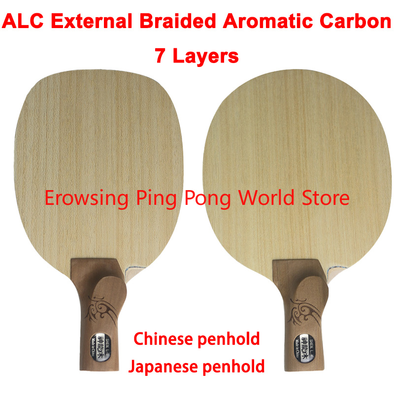 Table Tennis In Japanese - 神龍ウッド ALC カーボン卓球ブレード 7 プライ日本/中国製ペンホールドピンポンパドルペンホールドシェイクハンド卓球ラケット