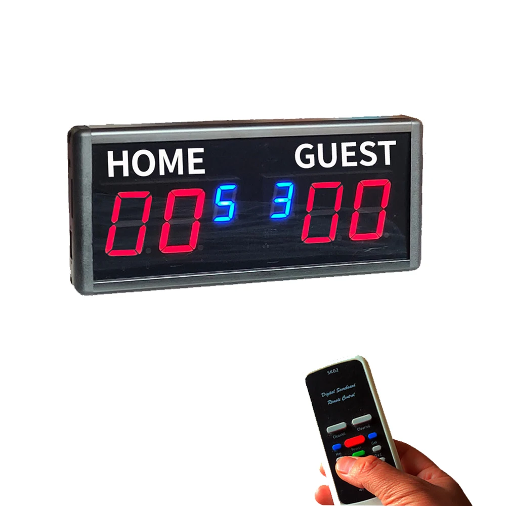 Table Tennis Scoreboard - 卓球・バスケットボール・テニス用リモコン付き6桁電子スコアボード
