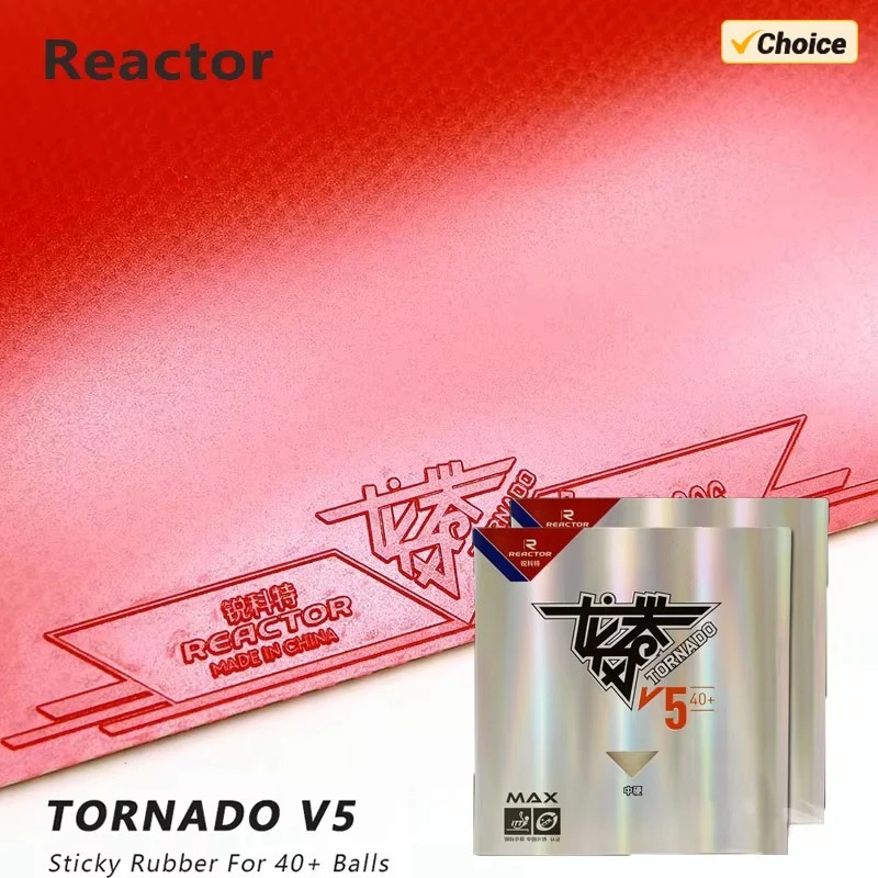 Table Tennis Grip - REACTOR Tornado V5 テーブルテニスラバー スティッキーループアタック ピンポンラバー