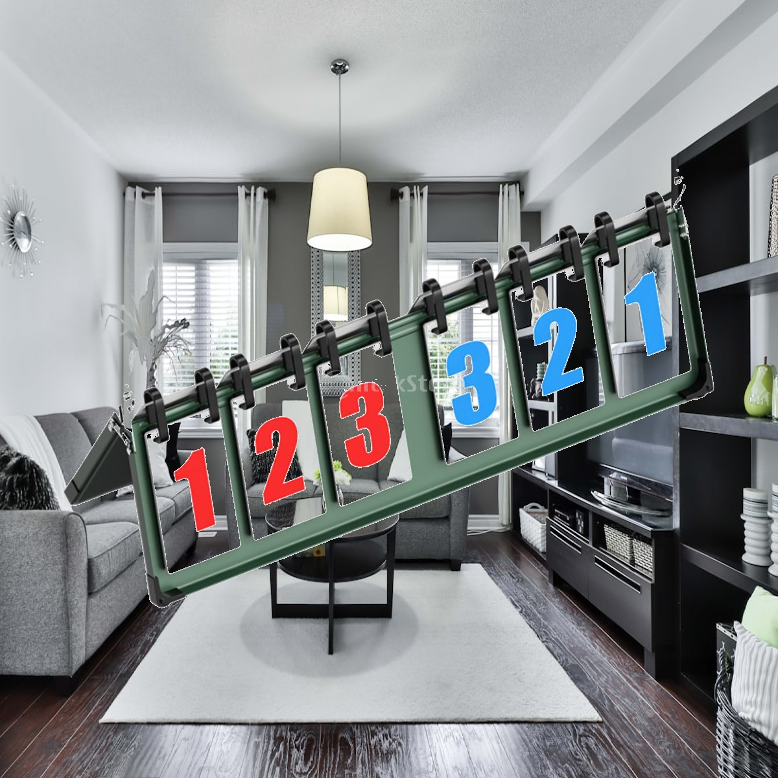 Table Tennis Scoreboard - チームフリップスコアボード ポータブルスコアキーパー 防水スチールPVC製 卓球、バレーボール、サッカーなどに対応