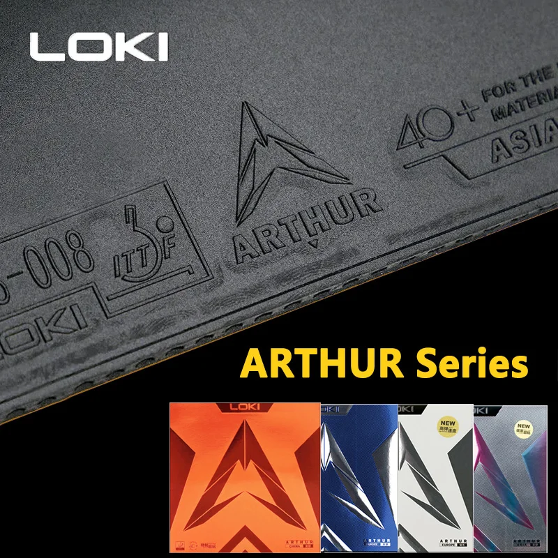Table Tennis Grip - Loki arthur-ハードケーキスポンジを備えた卓球ラバー,タップニン,アーマー,カラーブラック,ヨーロッパ,オリジナル,中国製