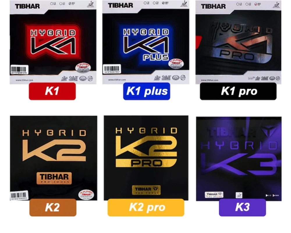 Table Tennis Hybrid Rubbers - Tibhar-卓球ゴム,ハイブリッドスクラバー,内部エネルギースポンジ,k1 pro plus k2 pro k3,オリジナル