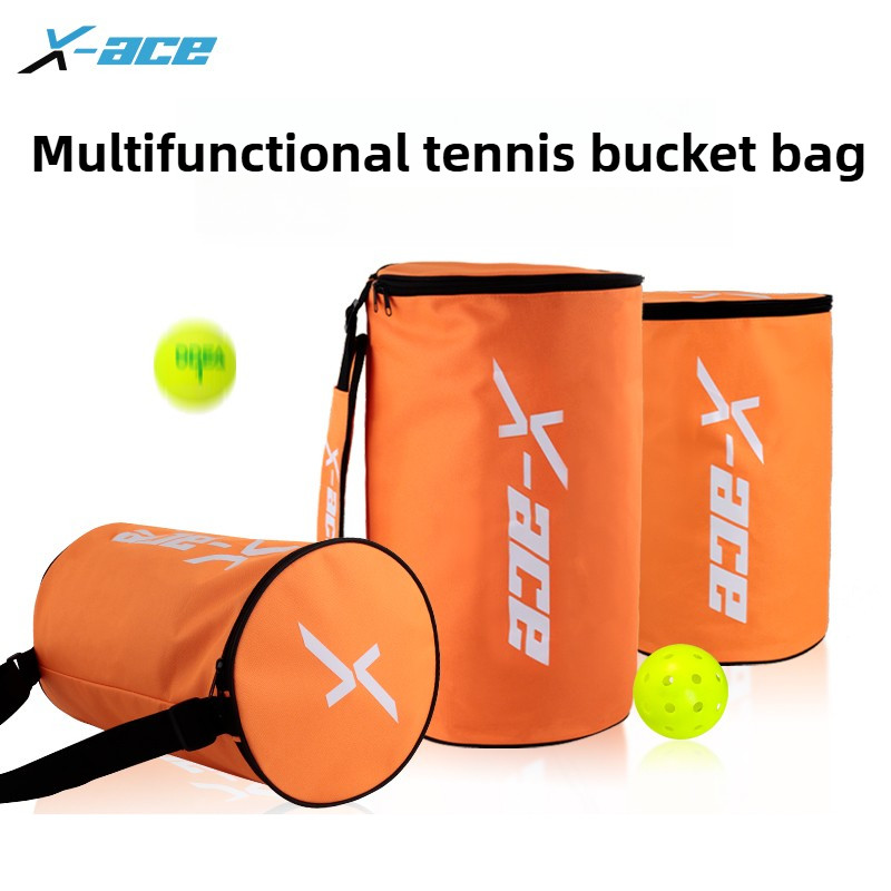 Table Tennis Ace - X-ace ピックルボール テニスボールバッグ ショルダーストラップ付き、テニスボール60/120個収納可能、頑丈で持ち運びやすいテニスボールパケット