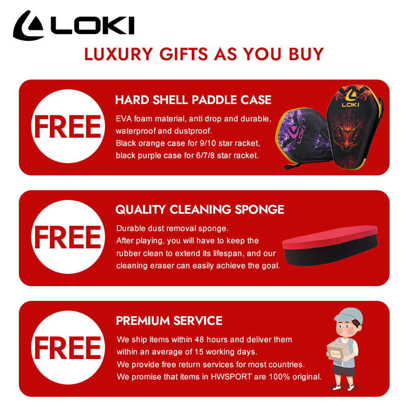 LOKI DRAGON 10 スター卓球ラケットプロフェッシ - Table Tennis Movie のレビューと価格