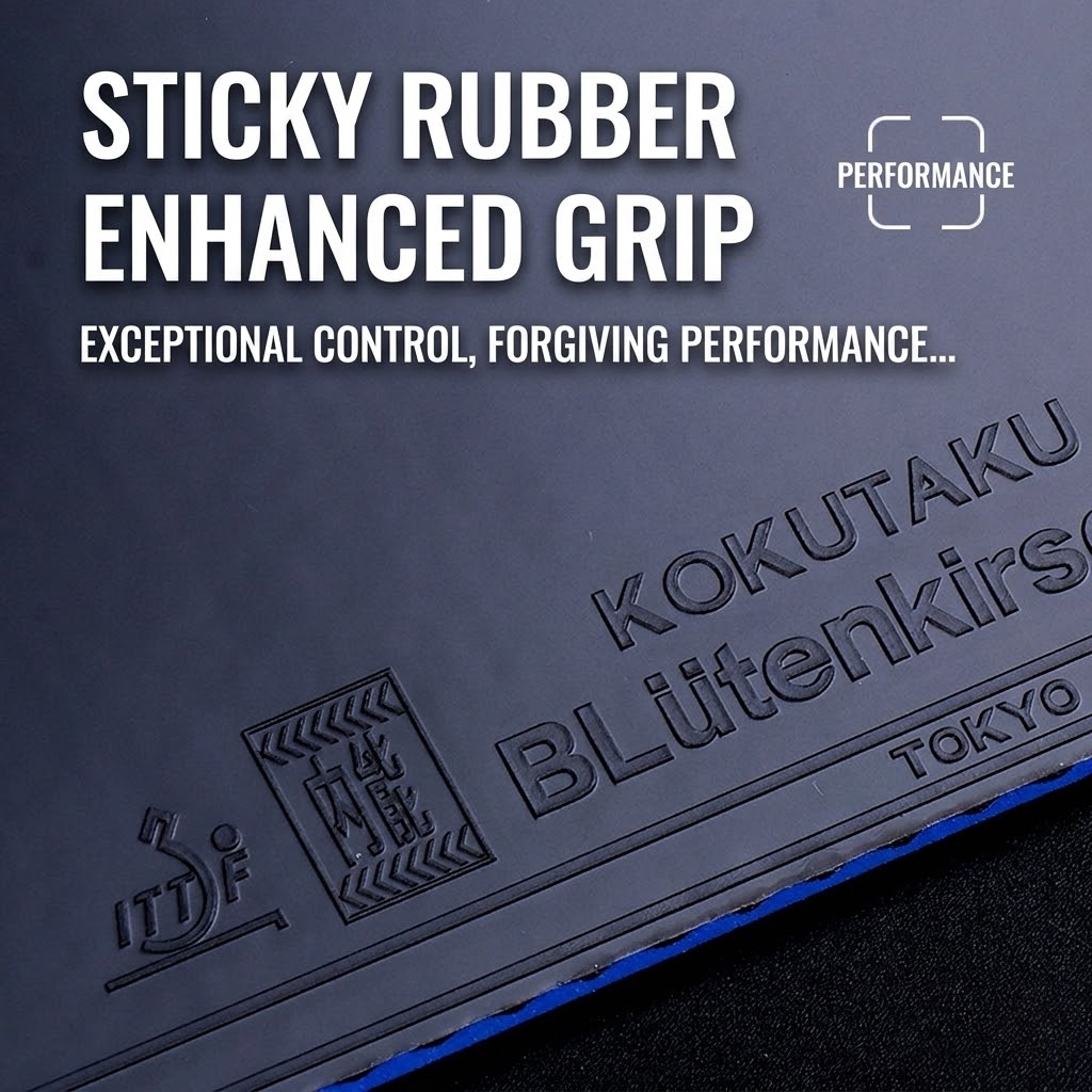 コクタク卓球ラケットラバーサウンドショックブルースポンジアン - Table Tennis Grip のレビューと価格