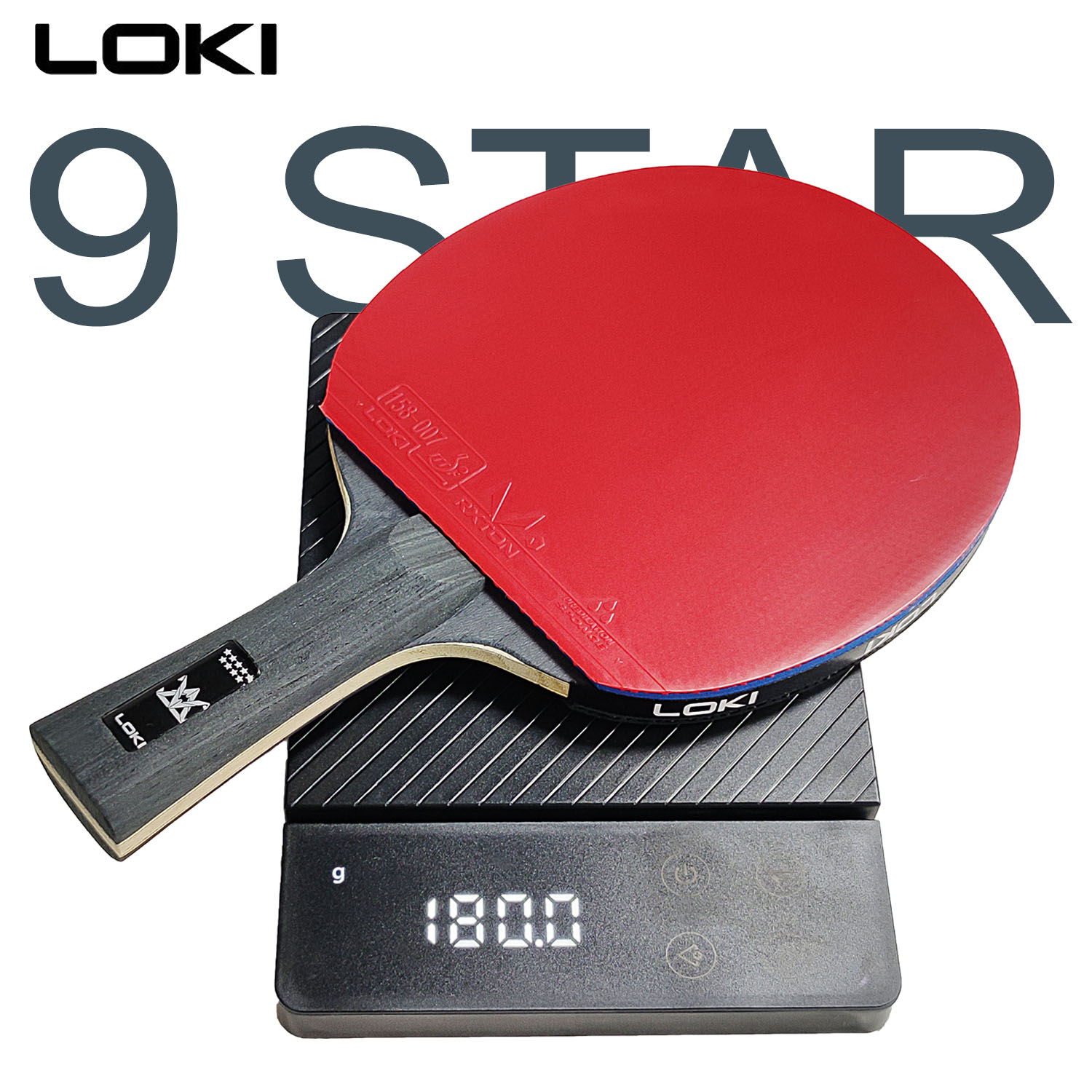 LOKI 9 スター卓球ラケットプロフェッショナル 5+2  - Table Tennis Movie のレビューと価格