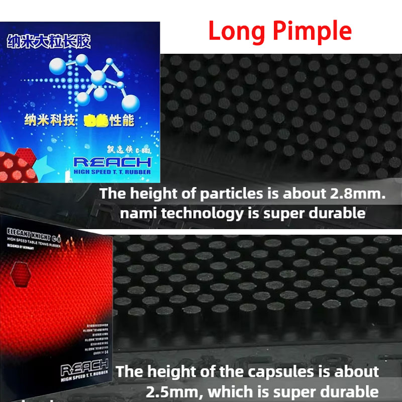 リーチ C-8 C-801 卓球ラバー OX 超大粒子 高さ - Table Tennis Grip のレビューと価格