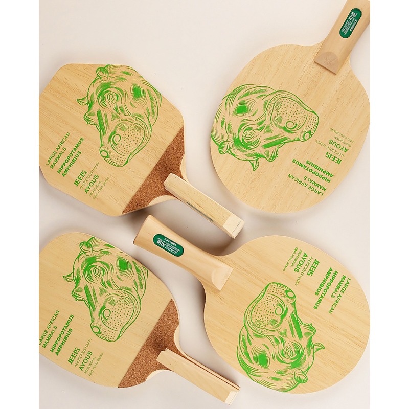 JEELS グリーンヒポ 1 プライ アヨウス卓球ブレード  - Table Tennis In Japanese のレビューと価格