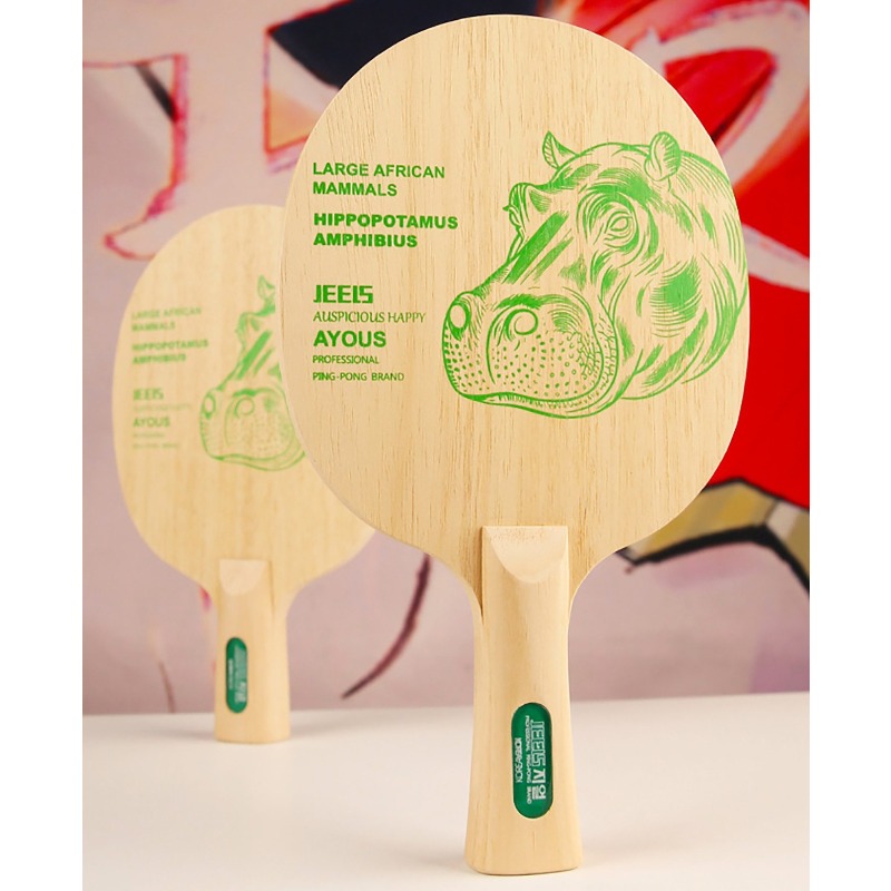 JEELS グリーンヒポ 1 プライ アヨウス卓球ブレード  - Table Tennis In Japanese のレビューと価格