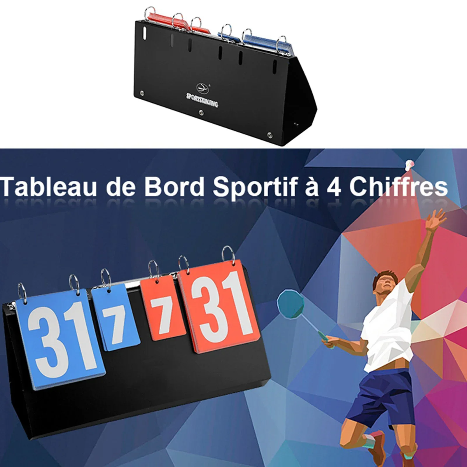 4 桁スポーツ競技スコアボードスコアボード卓球バスケットボー - Table Tennis Scoreboard のレビューと価格