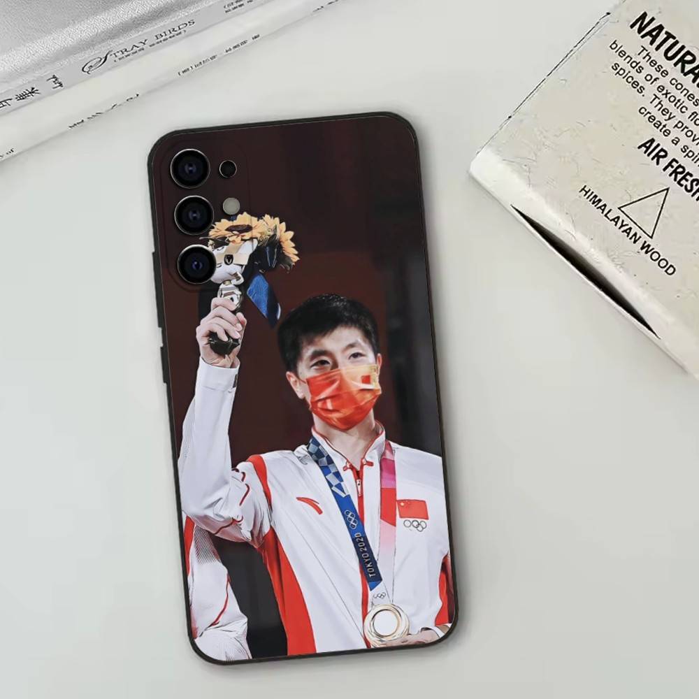 M-Ma Long-卓球選手用スマホケース ブラックシリコン - Table Tennis Quotes のレビューと価格