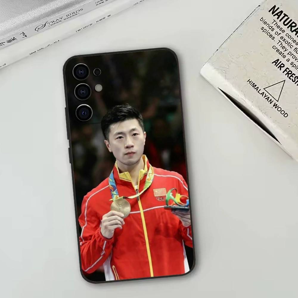 M-Ma Long-卓球選手用スマホケース ブラックシリコン - Table Tennis Quotes のレビューと価格