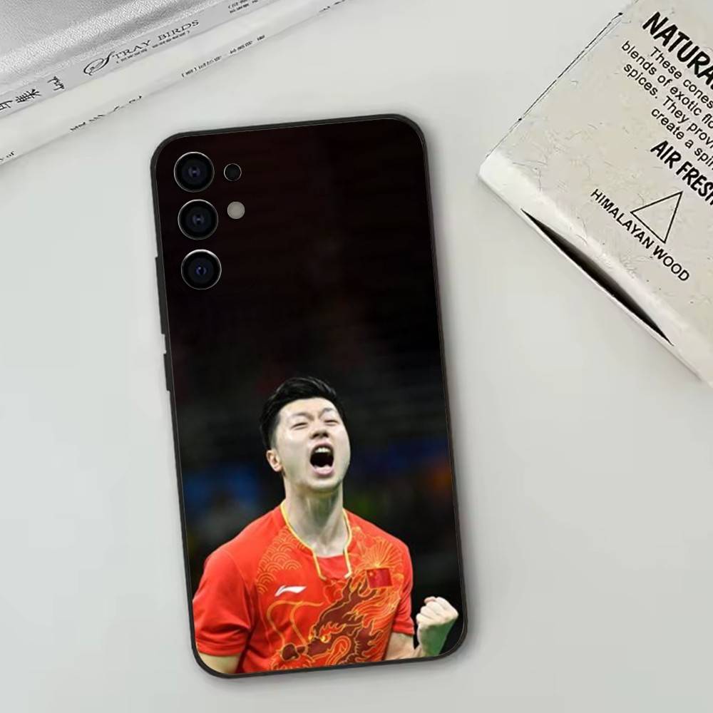 M-Ma Long-卓球選手用スマホケース ブラックシリコン - Table Tennis Quotes のレビューと価格