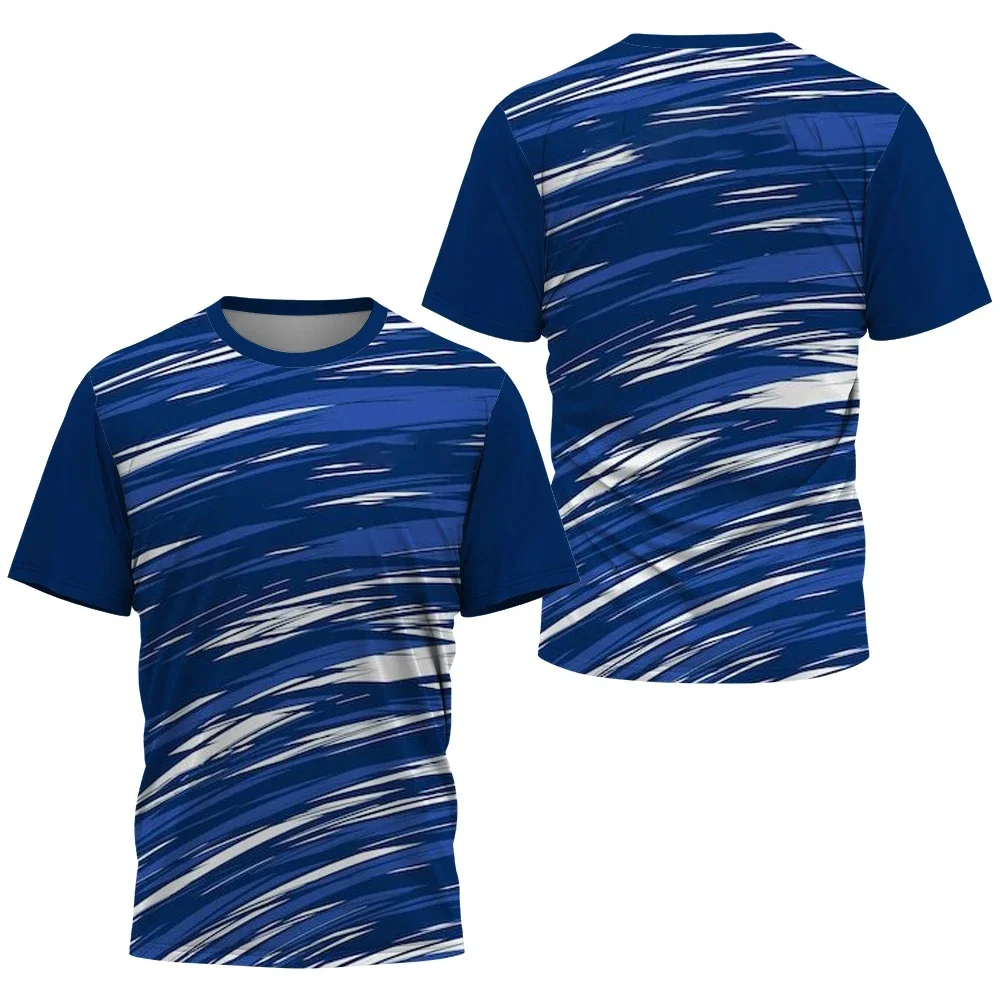 ファッショナブルなグラデーションストライププリント Tシャツ - Table Tennis Training China のレビューと価格