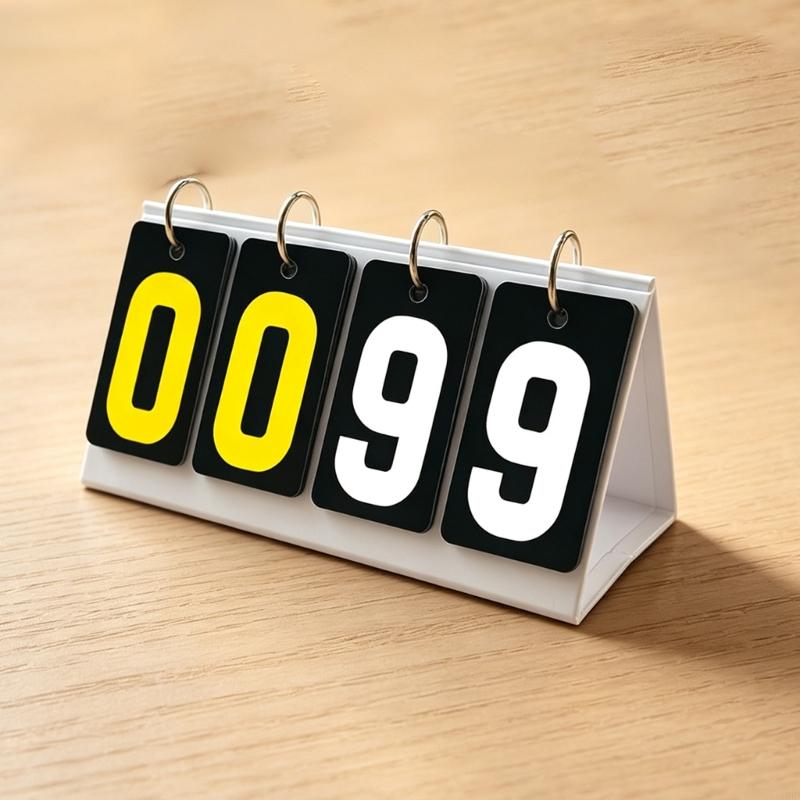 キュースポーツや卓球プレー用の手動フリップスコアボード、クラ - Table Tennis Scoreboard のレビューと価格