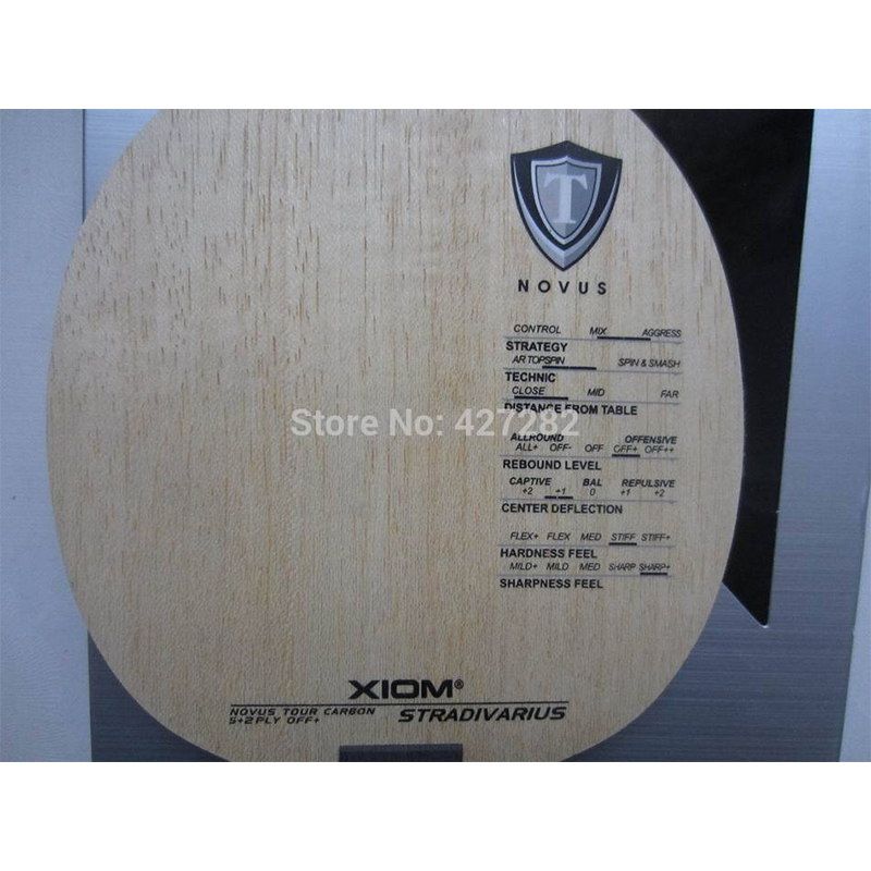XIOM STRADIVARIUS卓球ブレード 5+2カーボ - Table Tennis Blades のレビューと価格