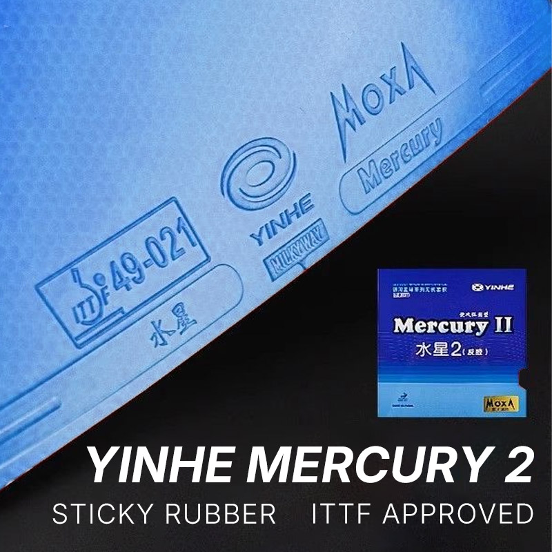 YINHE マーキュリー 2 ブルー卓球ラバー粘着性のあるピ - Table Tennis Bat Butterfly のレビューと価格