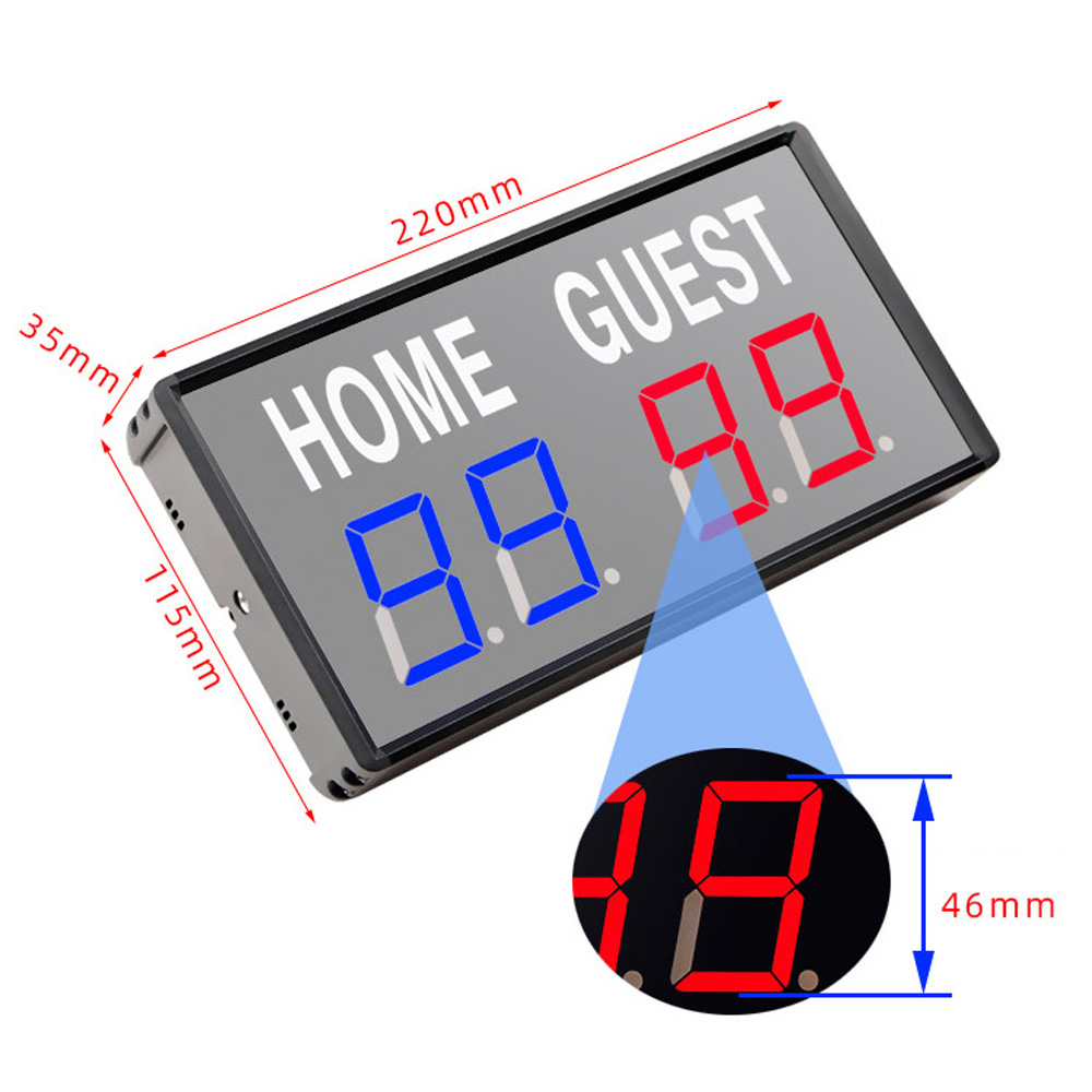 ポータブル 4 桁 LED スコアボード デジタル ホーム  - Table Tennis Scoreboard のレビューと価格