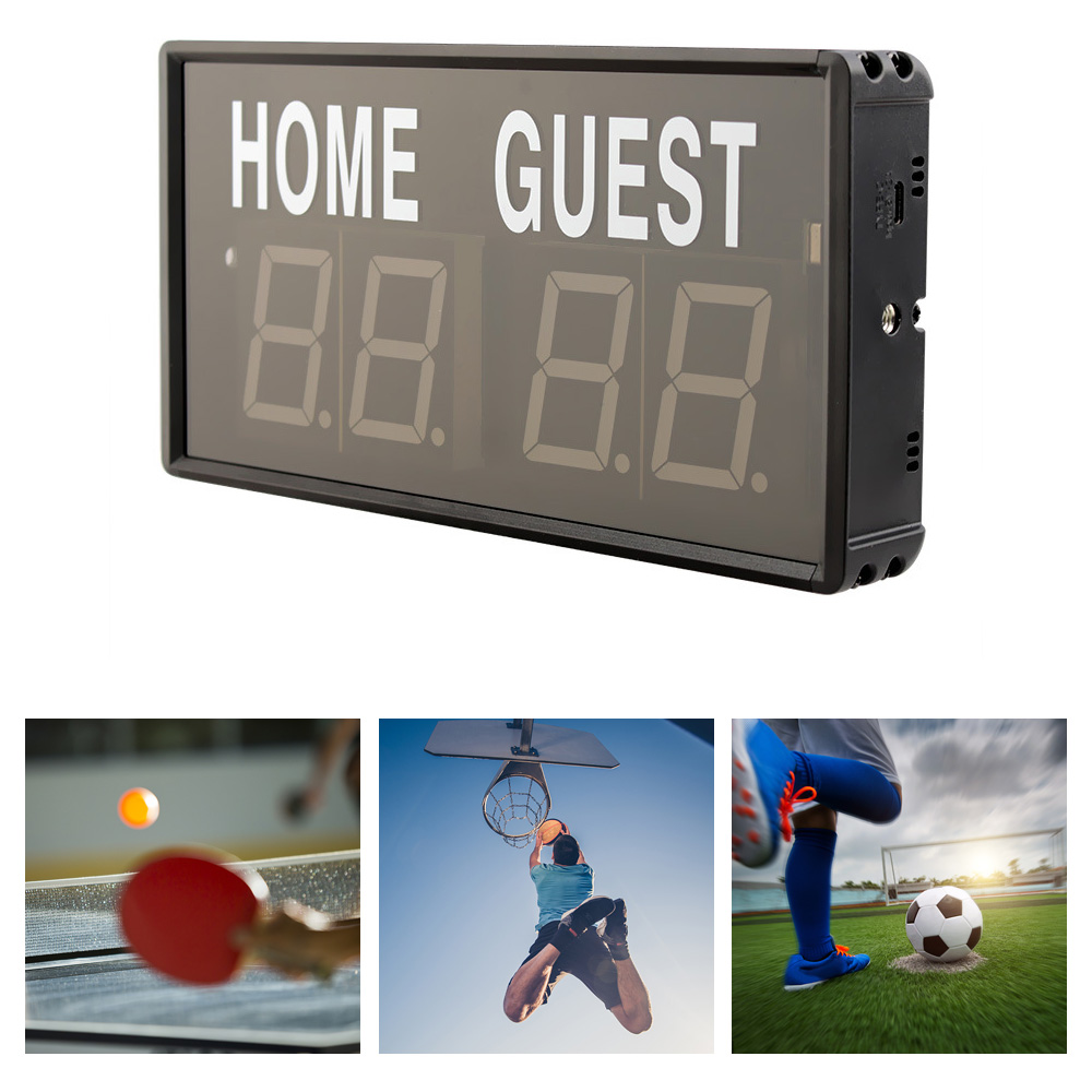 ポータブル 4 桁 LED スコアボード デジタル ホーム  - Table Tennis Scoreboard のレビューと価格