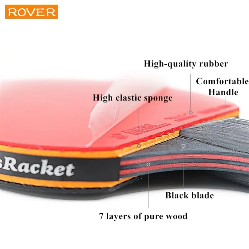 卓球ラケットセット,5つ星,6つ星,2ピース,プロのゴム製ピ - Table Tennis Bat Butterfly のレビューと価格