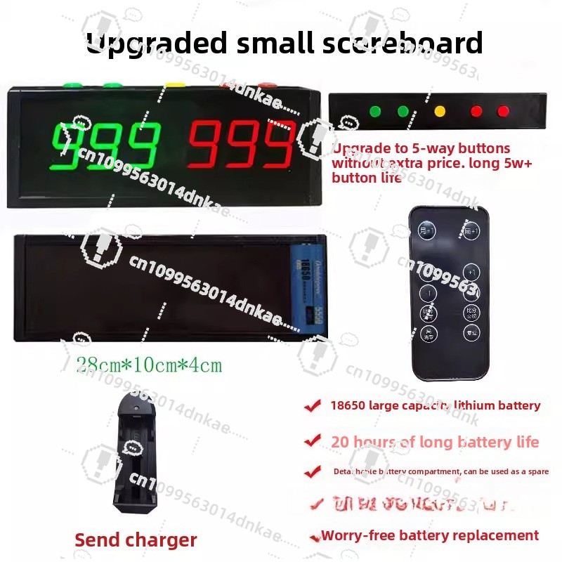 バスケットボールゲーム電子スコアボードLEDフリップスコアボ - Table Tennis Scoreboard のレビューと価格