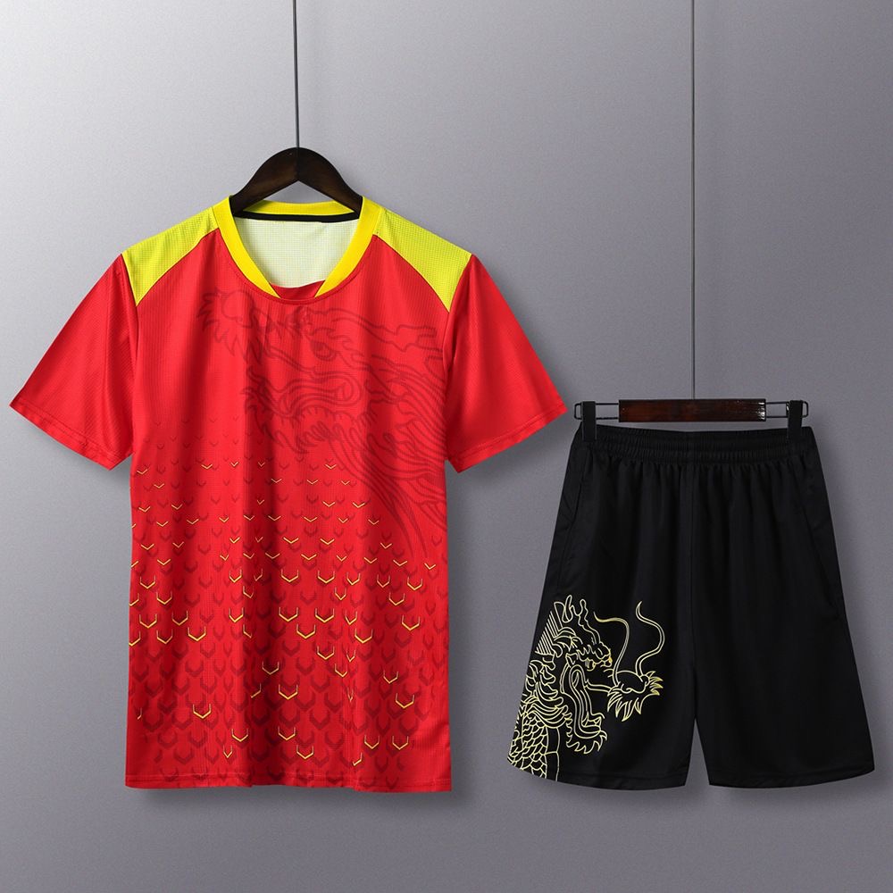 新しい中国ドラゴン卓球服男性卓球ジャージ卓球服、ランニング運 - Table Tennis Training China のレビューと価格