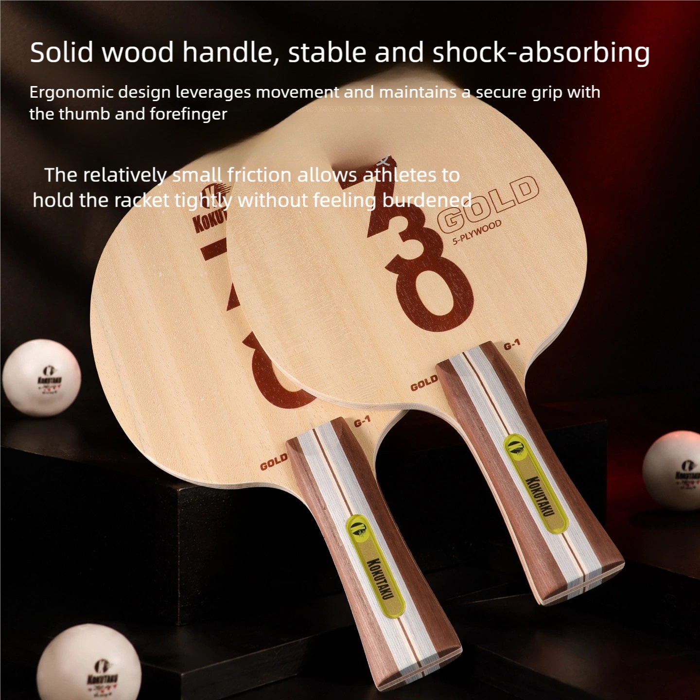 KOKUTAKU 730G1 5枚合板オールウッド卓球ブレー - Table Tennis In Japanese のレビューと価格