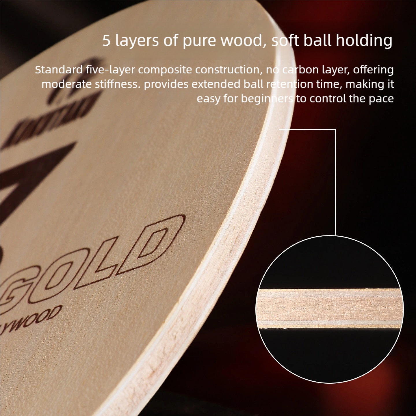 KOKUTAKU 730G1 5枚合板オールウッド卓球ブレー - Table Tennis In Japanese のレビューと価格