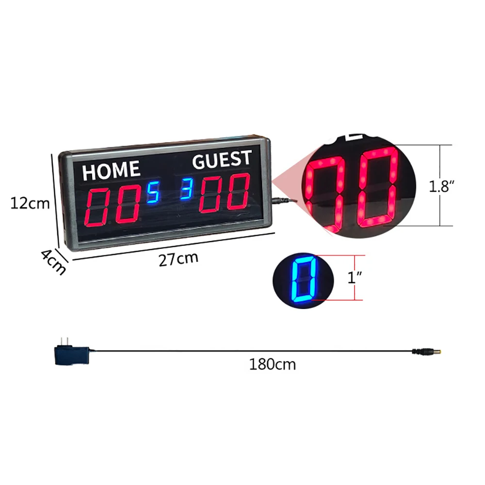 卓球・バスケットボール・テニス用リモコン付き6桁電子スコアボ - Table Tennis Scoreboard のレビューと価格