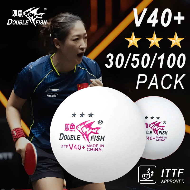 DOUBLE FISH 3 スター V40+ 30/50/1 - Table Tennis Olympics のレビューと価格