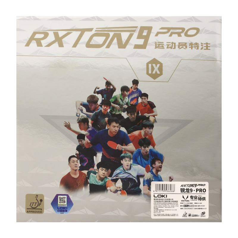 LOKI RXTON 9 PRO 卓球ラバー プロ選手専用  - Table Tennis Movie のレビューと価格