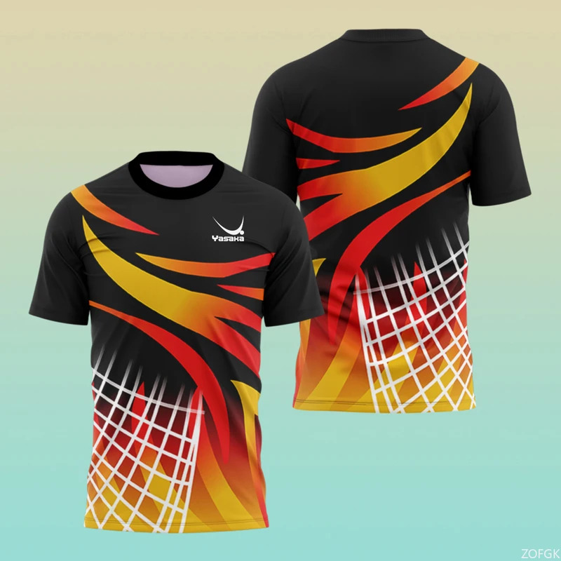 ファッショナブルなメンズ夏用卓球トレーニングシャツTシャツ、 - Table Tennis Training China のレビューと価格