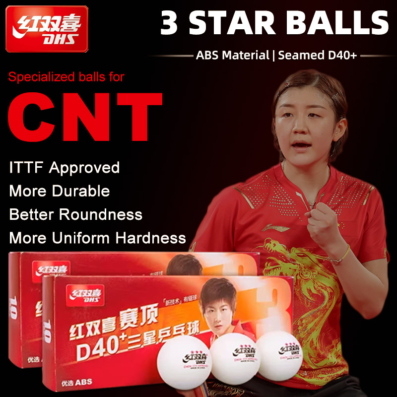 DHS D40+ DJ40+ 卓球ボール 3 スター ABS - Table Tennis Olympics のレビューと価格